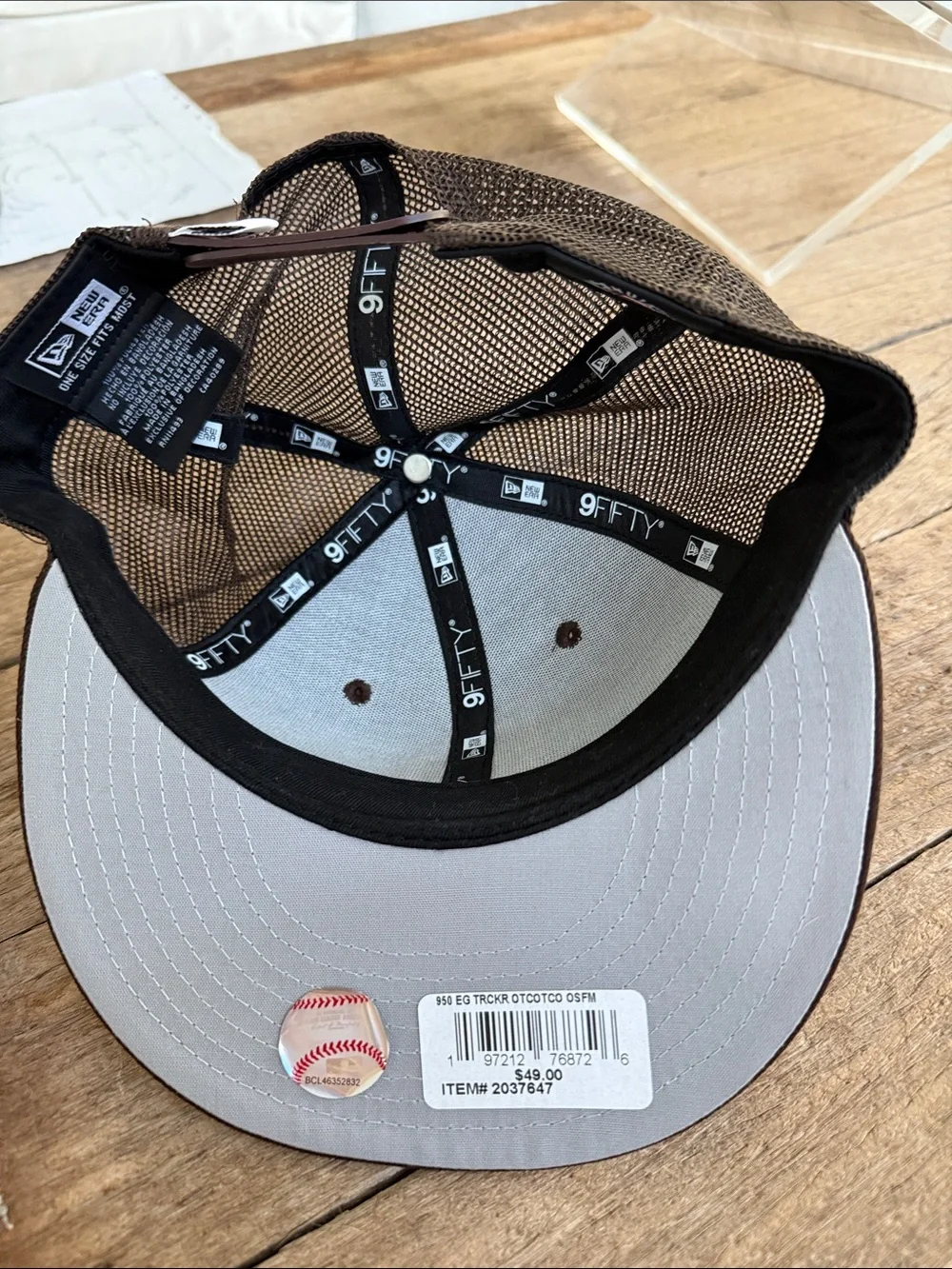 New Era Kids San Diego Padres Brown Hat with Yellow Logo
